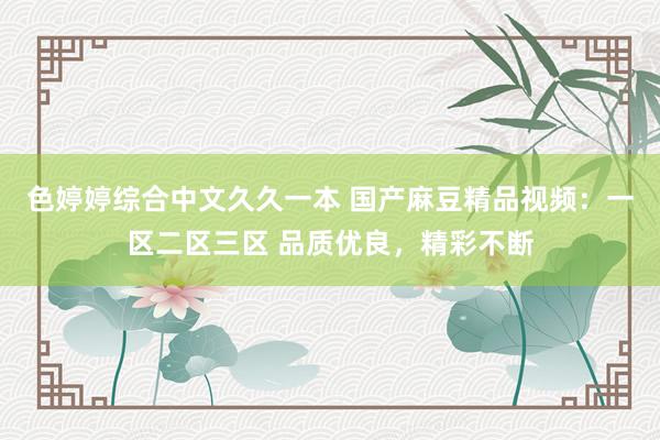 色婷婷综合中文久久一本 国产麻豆精品视频：一区二区三区 品质优良，精彩不断