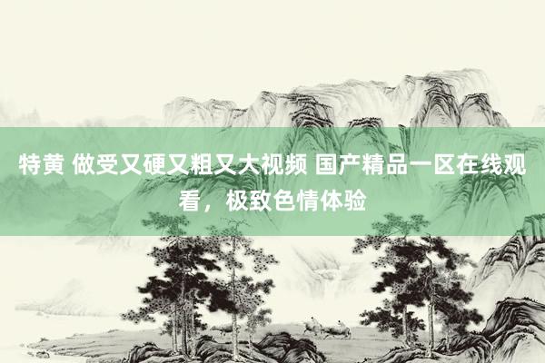 特黄 做受又硬又粗又大视频 国产精品一区在线观看，极致色情体验
