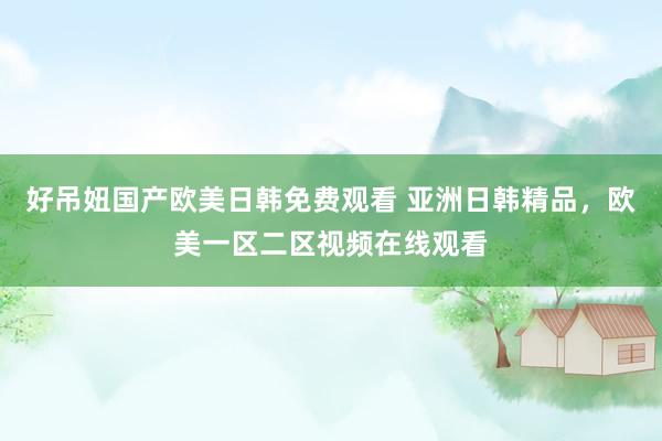 好吊妞国产欧美日韩免费观看 亚洲日韩精品，欧美一区二区视频在线观看